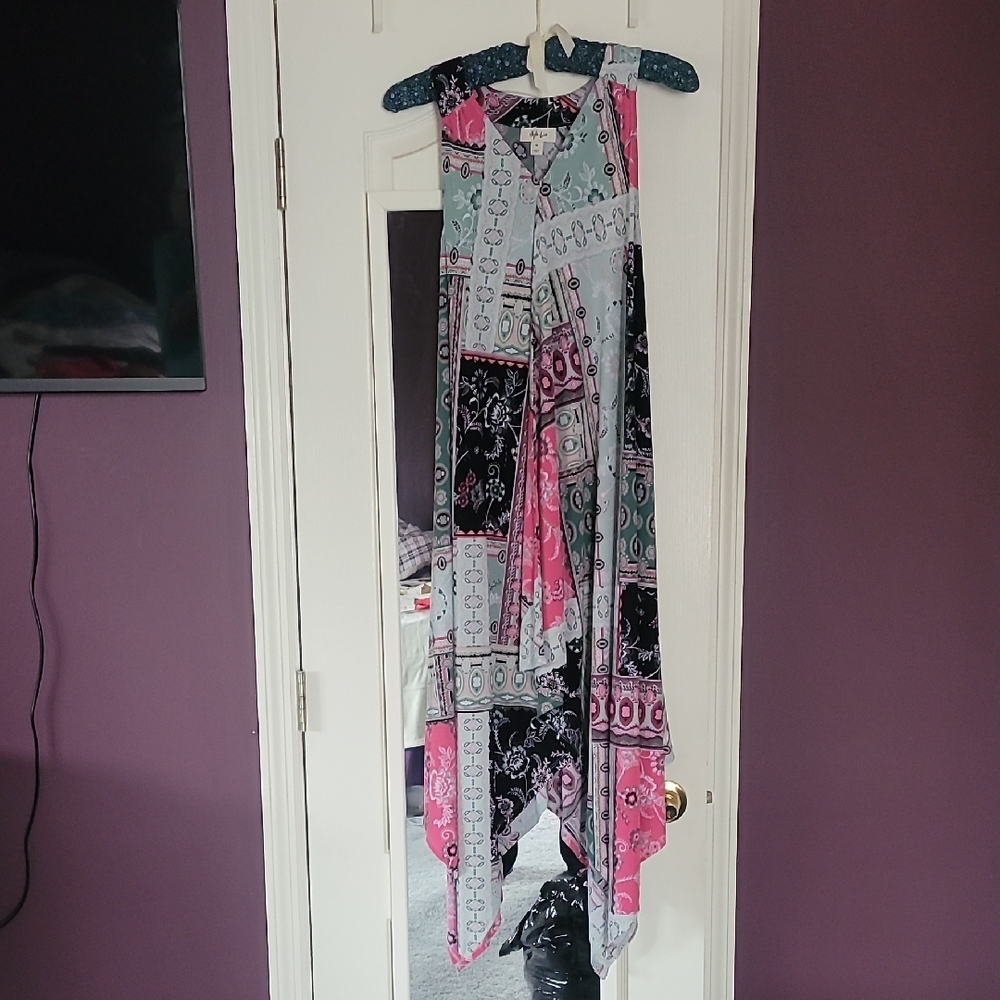 Colorful Patchwork Maxi Dress